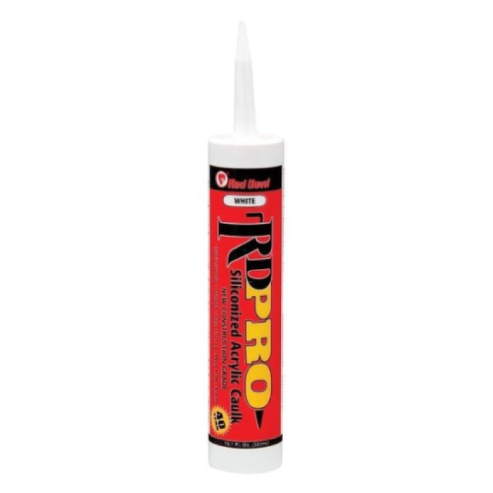RED DEVIL WHITE 40YR LATEX CAULK 10.1OZ/TB 12/CS