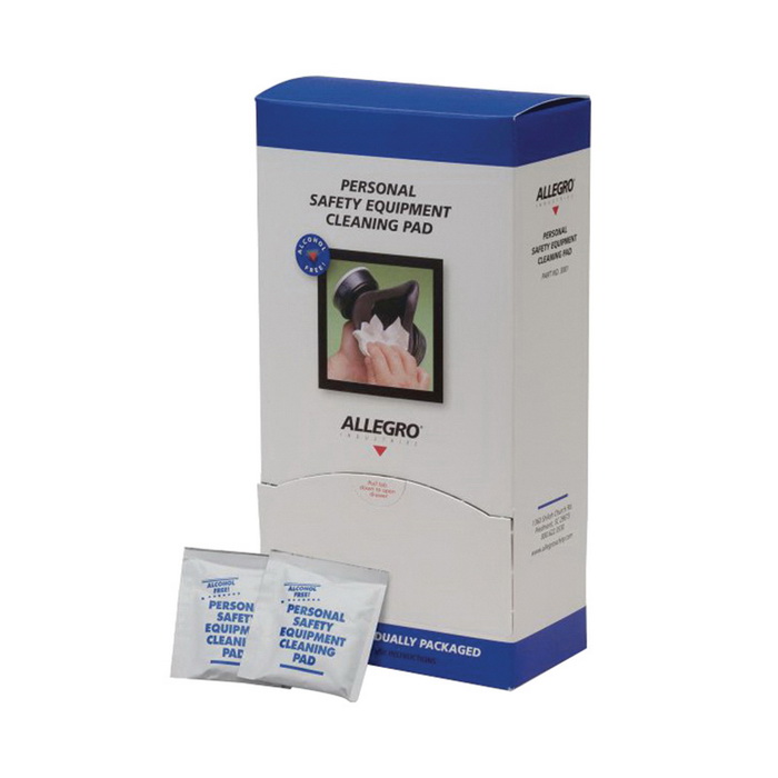 Respirator Cleaning Pad, Non-Woven Cloth, 8 in L, 5 in W