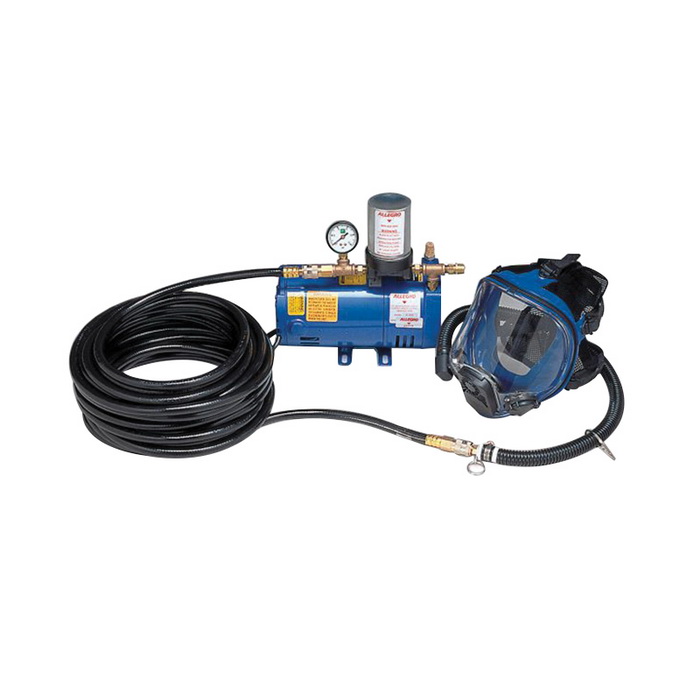 9210, 1-Worker Full Mask System with 100 ft Hose, Silicone Rubber