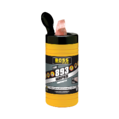 BOSS® 893 DUAL SIDED ABRASIVE WIPES 8/CS 32/P