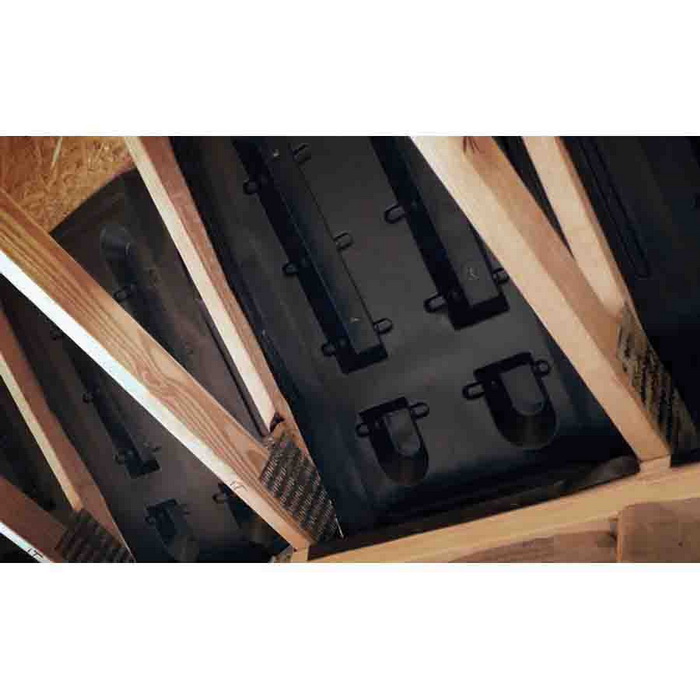 Flame-Retardant Air Block Vent, PVC, 1 in D, 24-1/2 in L, 22-1/2 in W