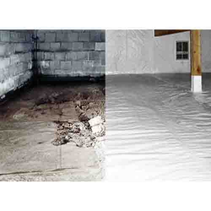 Vapor Barrier, Polyethylene, 6.5 mil THK, 100 ft L, 12 ft W