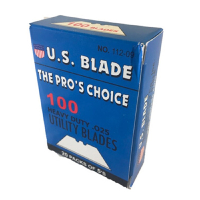 Replacement Utility Knife Blades .025 100/BX