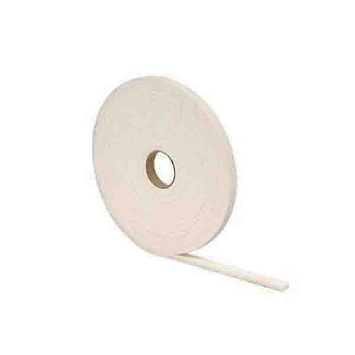 Foam Tape, Vinyl, 3/16 in THK, 17 ft L, 3/8 in W