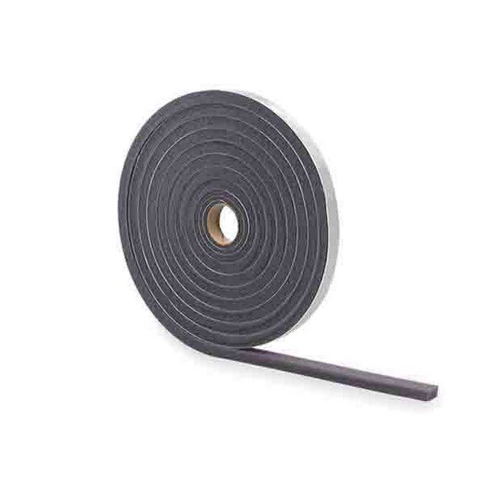 Foam Tape, Open Cell PVC, 3/16 in THK, 17 ft L, 3/8 in W