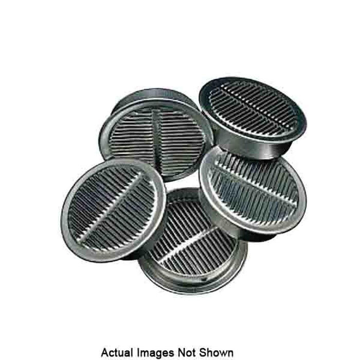 Louvered Plug, Aluminum, White