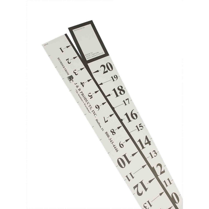 Attic Measuring Ruler, Cardboard, 20 in L