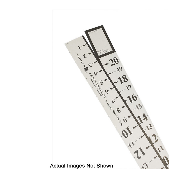 Attic Measuring Ruler without J&R Logo, Cardboard, 20 in L