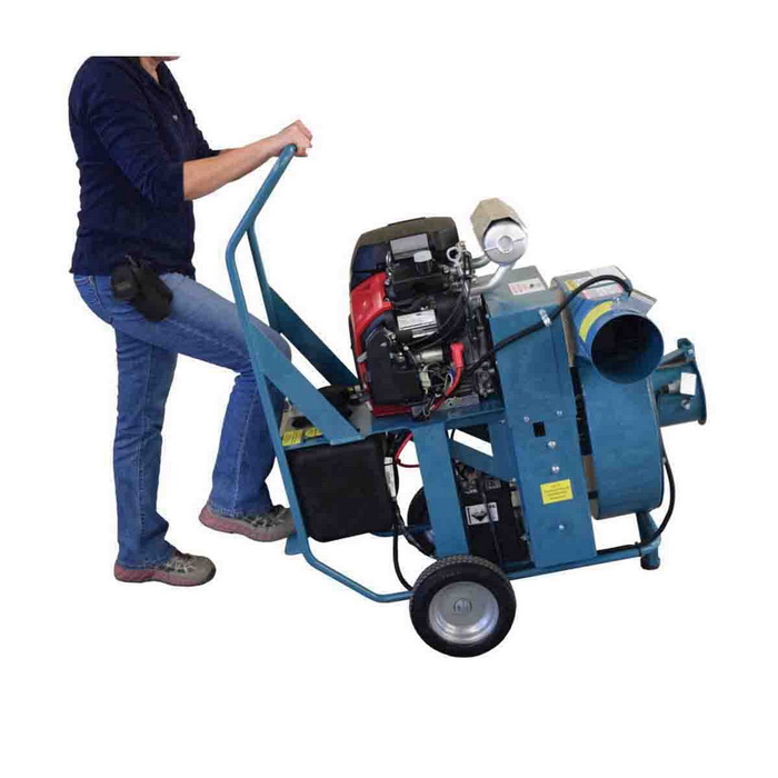 Belt Driven Vacuum, Steel Fan, 51 in H, 46 in L, 30-1/2 in W