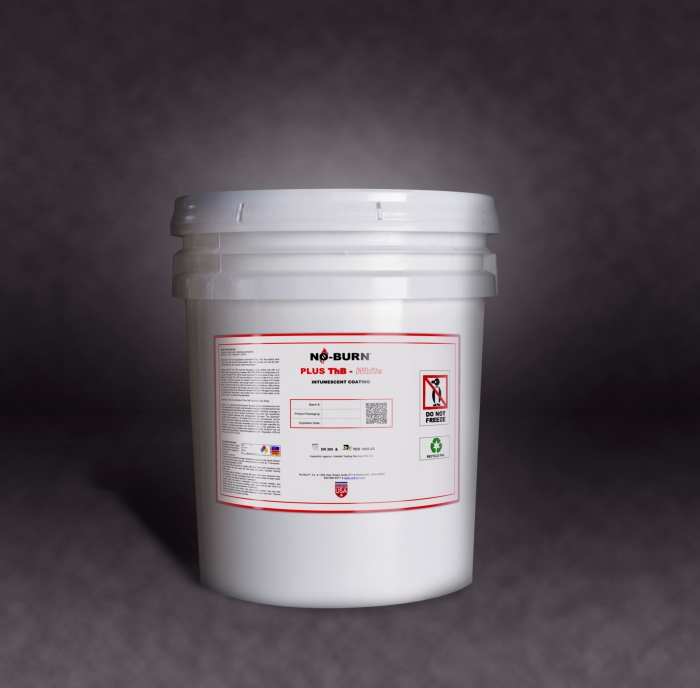 Intumescent Coating, Gray, Net Weight: 5 gal, Series: Plus ThB, Cure Time: 24 hr, 60 - 90 min Dry Time