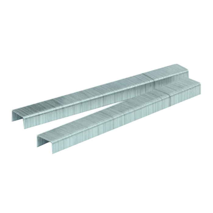 Galvanized, Fine Wire Staple, Carbon Steel, 3/8 in W, 5/16 in L