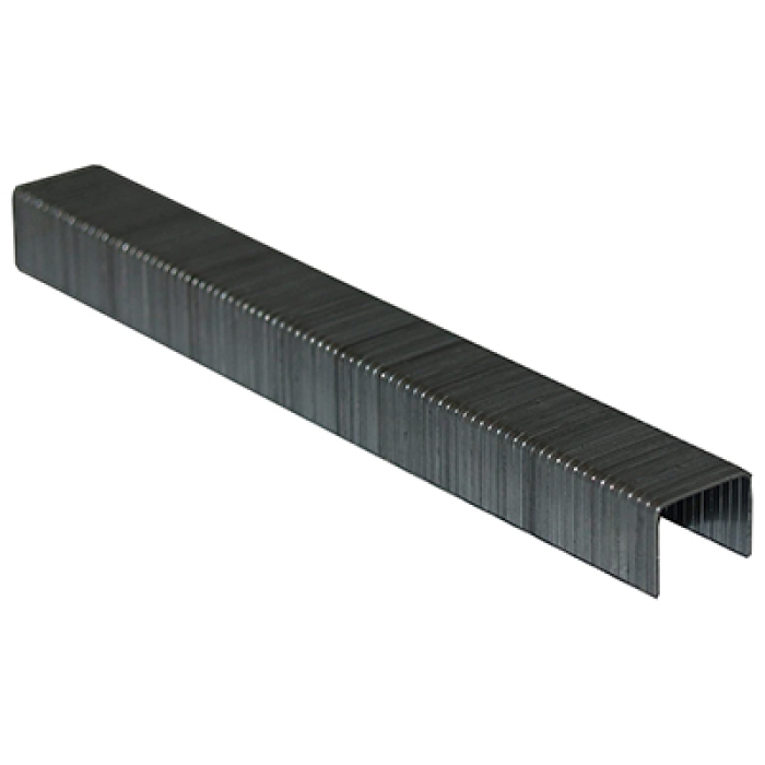 Galvanized, Staple, Carbon Steel, 1/2 in W, 5/16 in L